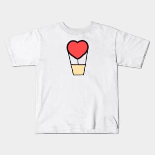 Cute Valentines Day Heart Balloon Kids T-Shirt